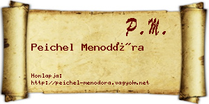 Peichel Menodóra névjegykártya